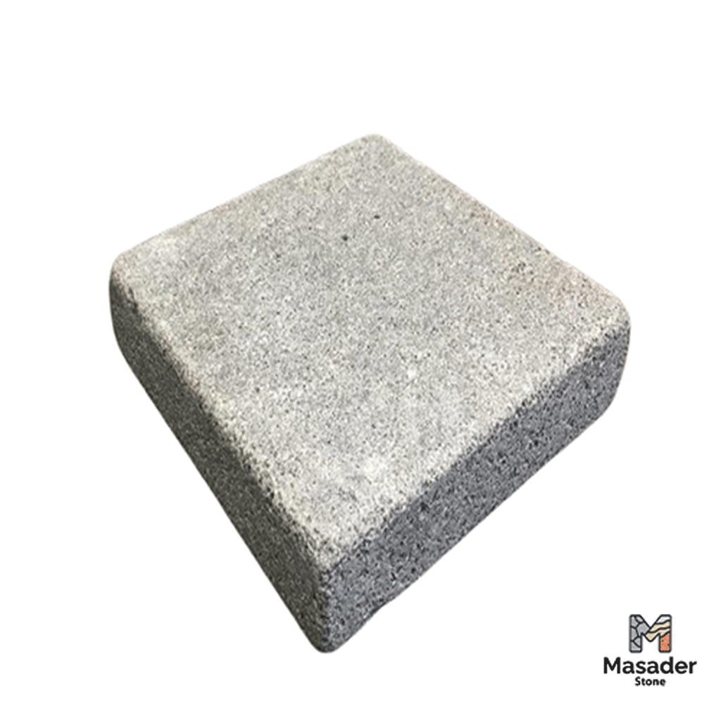 basalt gray tumbled tiles