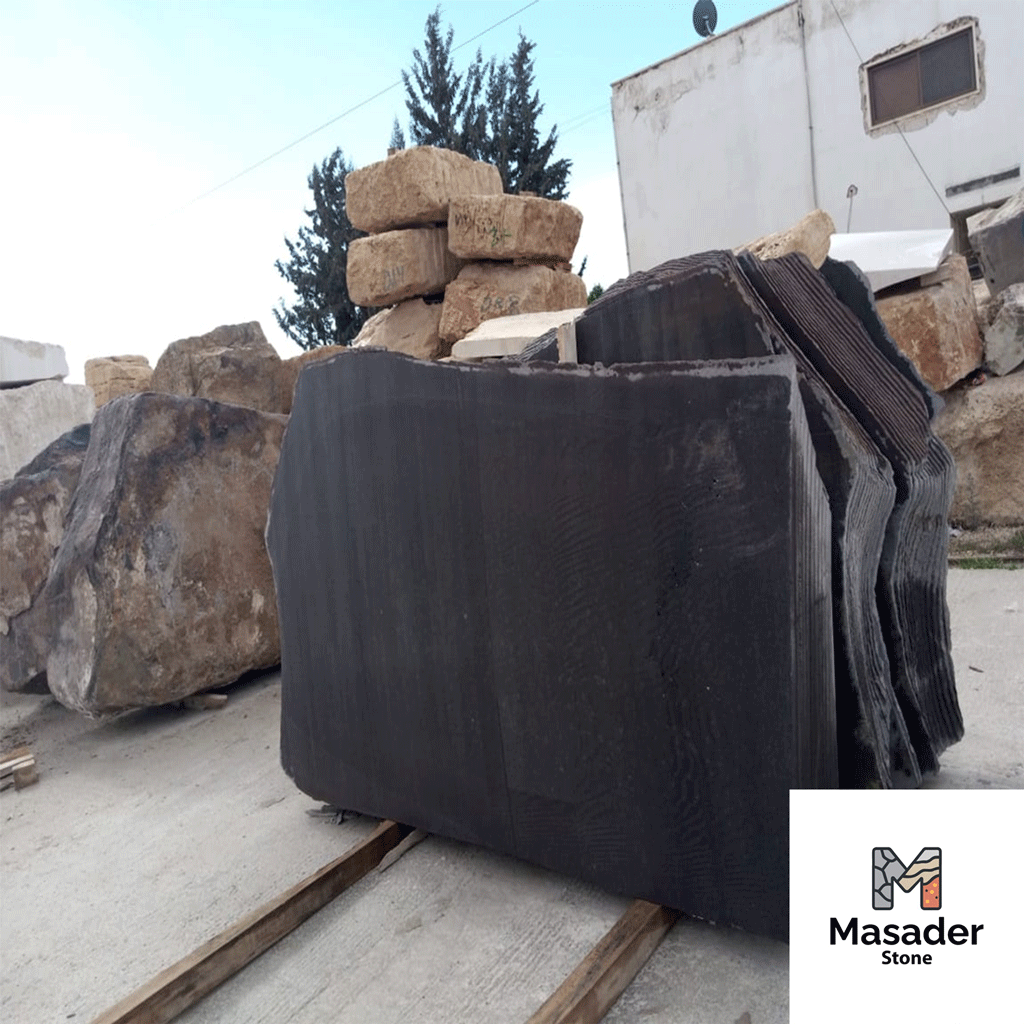 basalt slab black honed