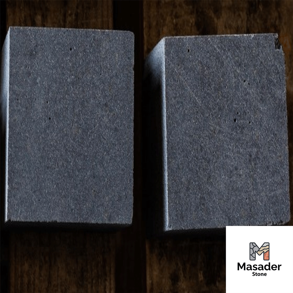 basalt cobbles black honed